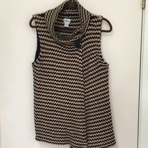 Long knit vest